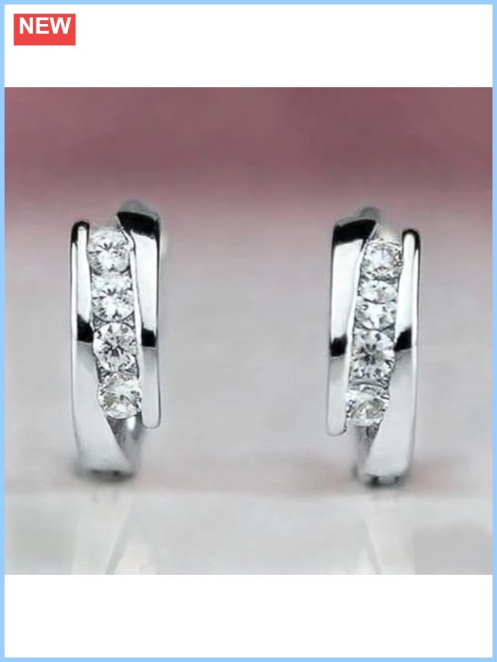 Dainty Cubic Zirconia Small Hoop Earrings for Women